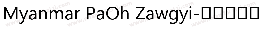 Myanmar PaOh Zawgyi字体转换